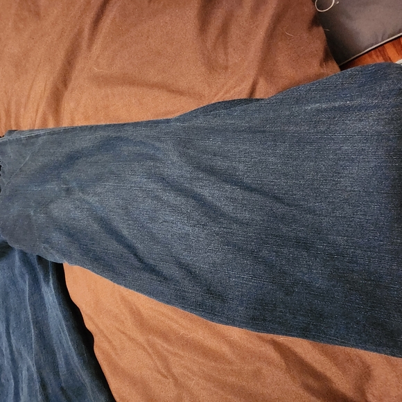 Whbm off shoulder long Jeans Top size xl - Picture 4 of 6